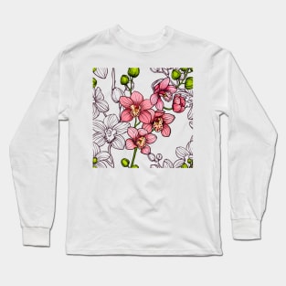 Pink orchids Long Sleeve T-Shirt